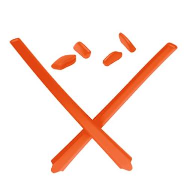 Imagem de Mryok Kits de reposição para ponteiras de orelha Oakley Flak Draft OO9364 – Opt, Laranja, One Size