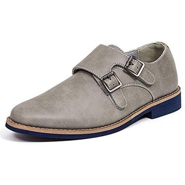 Imagem de Deer Stags Mocassim Harry Monk-Strap para meninos, Cinza, 16