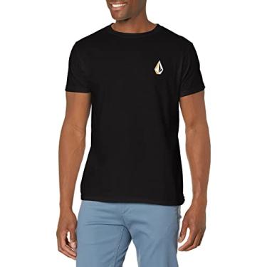 Imagem de Volcom Camiseta masculina Blaquedout de manga curta, Preto, XG