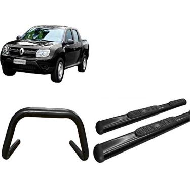 Imagem de Kit quebra mato s/barra+estribo oval preto para OROCH