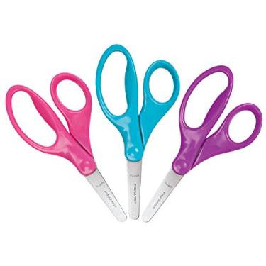 Imagem de Fiskars Tesoura infantil de 12,7 cm, pacote com 3, quente