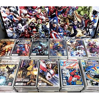 Imagem de Pacote de presente premium para quadrinhos – Coleção de 24 quadrinhos – Somente MARVEL – Bolsa de viagem de super-heróis Comics