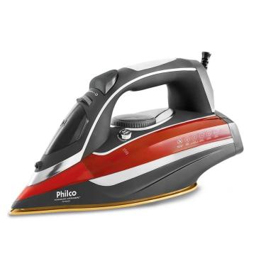 Imagem de Ferro a Vapor Philco Titanium Ceramic Cinza e Vermelho PFV3200V – 220 Volts