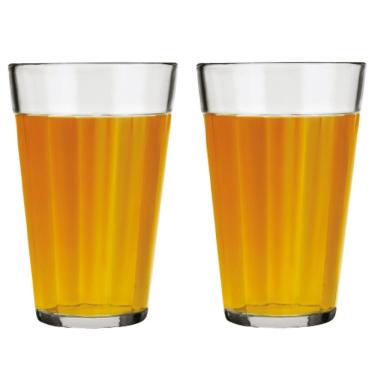 Imagem de Kit 2 Copo Americano Vidro Long Drink 450ml Cristal Nadir