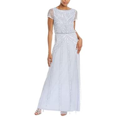 Imagem de Adrianna Papell Beaded Blousson Long Gown Serenity 2