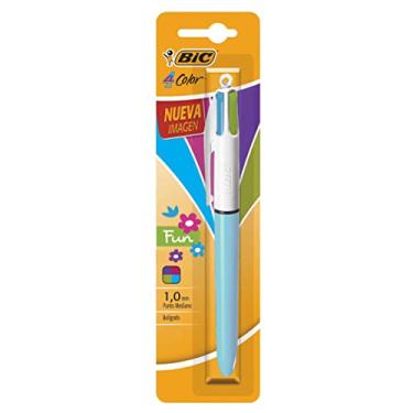 Imagem de BIC Caneta esferográfica moderna de 4 cores, ponta média (1,0 mm), sortidas, 1 unidade