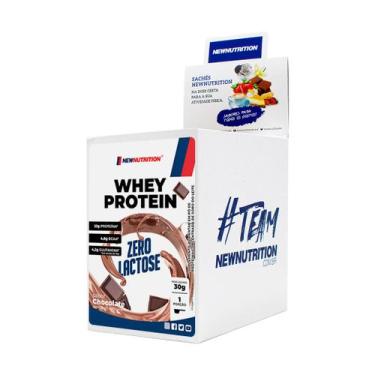 Imagem de Display Com 10 Sachês Whey Protein Zero Lactose 30G Chocolate Newnutri
