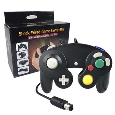 Imagem de Controle Para Game Cube Nintendo Wii/U Switch Computador Preto - Techb