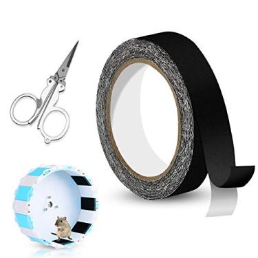 Imagem de Faixa de aparador de areia de 5 m com tesoura dobrável para roda de exercícios de planador de animais de estimação pequenos, roda de corrida de hamster, roda de exercícios de pires voadores para cão de pradaria esquilo chinchila porquinho da índia