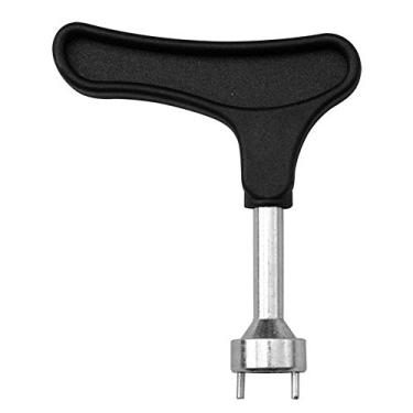 Imagem de 1 peça chave de ponta de sapato de golfe removedor de pontas de chuteiras ferramenta de remoção de travas de manutenção ferramenta de remoção acessórios de golfe, preto