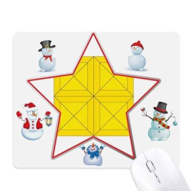 Imagem de Classic Games Mouse Pad com blocos amarelos e boneco de neve