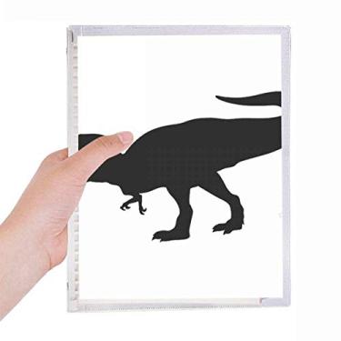 Imagem de Caderno em miniatura feroz com folhas soltas recarregáveis, diário de papelaria