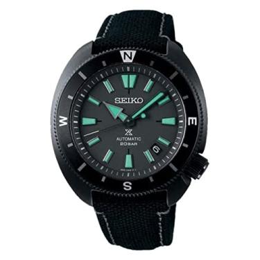Imagem de SEIKO Relógio masculino Prospex edição limitada com mostrador preto automático SRPH99, Preto, Esporte