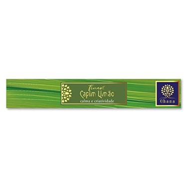 Imagem de Incenso Ohana Finest - Capim Limão - Calmante, Criatividade, Meditação - Incenso Artesanal, Semi Massala, 15 Varetas, 1 Hora de Queima