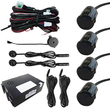 Imagem de Sistema de radar reserva de carro com 4 sensores de estacionamento e detecção de distância + aviso de som