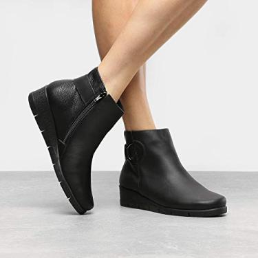 bota couro usaflex lisa preto