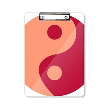 Imagem de Taiji Oito Diagramas Yin-yang Padrão prancheta Pasta Escreva Placa de apoio A4