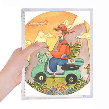 Imagem de Miaoji Caderno de aquarela para gato, fazendeiro, folhas soltas, diário recarregável, papelaria