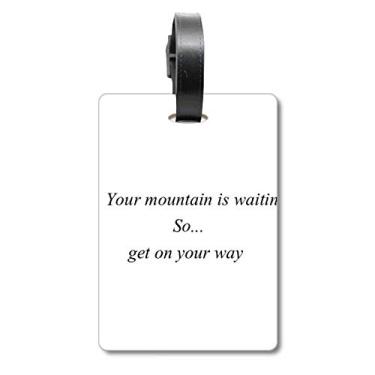 Imagem de Get On Your Way To Mountain Mala de Bagagem Etiqueta Etiqueta de Bagagem Etiqueta Scutcheon