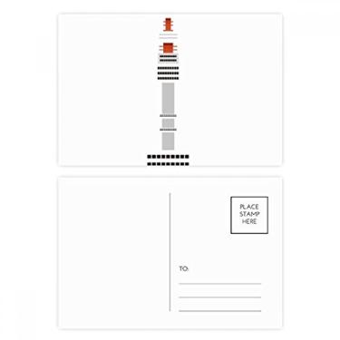 Imagem de Conjunto de cartões postais Seoul Tower na Coreia de Aniversário, cartão de agradecimento