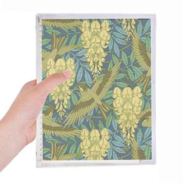 Imagem de Caderno Japonês Ukiyoe Folhas Flores Pássaros Folhas Soltas Diário Recarregável Diário Papelaria