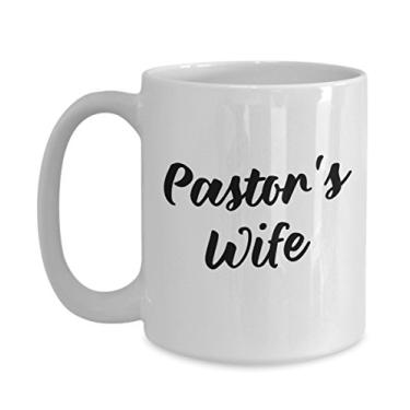 Imagem de Funny Pastor's Wife - Caneca de café divertida - ideia de