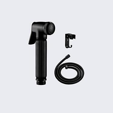 Imagem de Akitbahome Pulverizador portátil para vaso sanitário, pulverizador de latão para higiene pessoal, bidê de fraldas, acabamento preto
