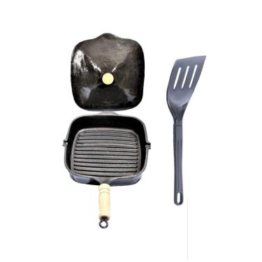 Imagem de Frigideira Antiaderente Multiuso Cook Grill Tampa e Espátula
