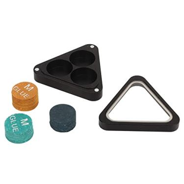 Imagem de Zerodis Pontas de piscina, boa fricção ajuda a controlar a bola facilmente 3 peças. Pontas elásticas de alta densidade de 13 mm para mesa de sinuca (preto)