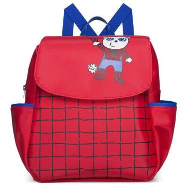 Imagem de Mochila Infantil Biel Aranha Classic for Bags Cor Vermelho