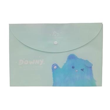 Imagem de Pasta Organizadora Documento A4 Fecho Papelaria Escritório Escolar (Urso Verde)