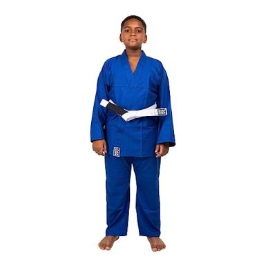 Imagem de Kimono Adulto Reforçado Judo Jiu-Jitsu, Haganah, Azul, A2