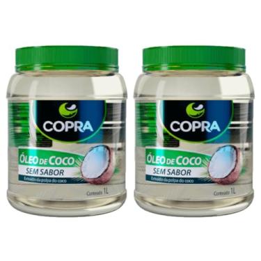 Imagem de Kit 2 Copra Óleo De Coco Sem Sabor 1 Litro