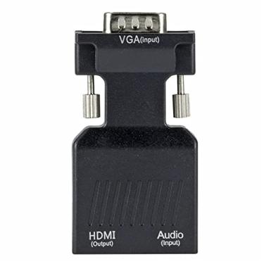 Imagem de Carregador USB 720P/1080i/1080P VGA para HDMI Conversor adaptador de metal HD macho VGA para fêmea