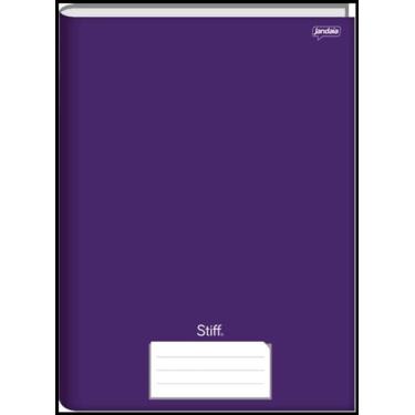 Imagem de Jandaia - Caderno Brochura Universitário Capa Dura 96 Fls Stiff Roxo - Pacote com 05 unidades