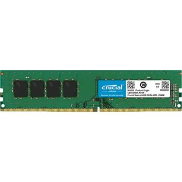 Imagem de Micron Memoria Crucial Desktop 4Gb DDR4 2400Mhz, Preto