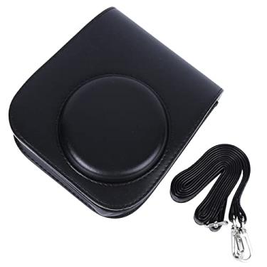Imagem de Bolsa De Couro PU Para Fujifilm Instax Mini 11, Bolsa De Transporte Com Alça Ajustável E Mini Bolsa De Armazenamento De Fotos, Bolsa Para Câmera De Viagem(preto)