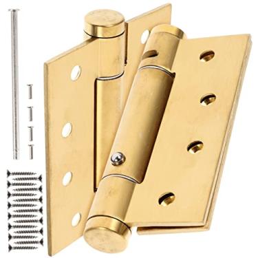 Imagem de Gadpiparty 2 Unidades Porta Automática Mais Próxima Mola Da Porta Da Garagem Dobradiça Da Porta Primavera Dobradiças De Portas Exteriores Automático Liga De Alumínio Consequência