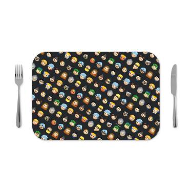 Imagem de Jogo Americano 30x40cm Licenciado CHAVES - Emojis - preto