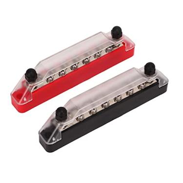 Imagem de Conjunto de Barra de ônibus, Bloco de Distribuição de Energia de 14 Postes, 2xm6 Post 12xm4, Parafuso, Caixa Terminal de Bateria Com Tampa para Carro, Barco, Rv, Marinho (Sem