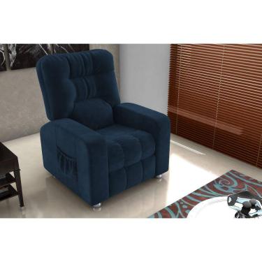 Imagem de Poltrona Reclínavel MX7 Azera Masserati Azul E403 - Matrix