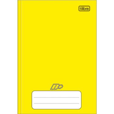 Imagem de Tilibra D+ - Caderno Brochura Capa Dura, 1/4 Pequeno, 14x20cm, 96 Folhas, Amarelo