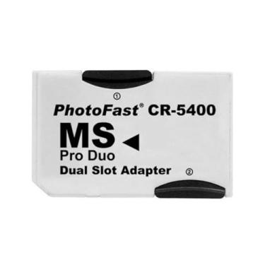 Imagem de DAGIJIRD Adaptador Micro SD TF para MS Memory Stick PRO Duo Dual Slot para PSP
