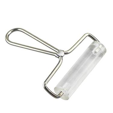 Imagem de ccHuDE Rolo de massa de argila acrílica transparente antiaderente com cabo de aço, ferramentas de escultura de argila de polímero