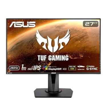 Imagem de ASUS TUF Gaming Monitor de jogos HDR de 27 polegadas, Full HD 1080p (1920 x 1080) IPS rápido, 280Hz, G-SYNC, sincronização de desfoque de movimento extremo baixo (ELMB SYNC) 1ms, tela HDR 400