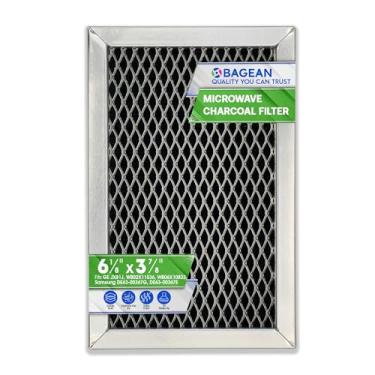 Imagem de GE JX81J, WB02X11124, WB06X10823, filtro de carvão recirculante de micro-ondas, 1-Pack, Black