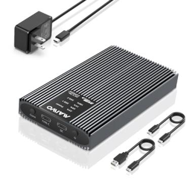 Imagem de MAIWO M.2 NVMe SSD Cloner, leitor de gabinete PCIe NVMe Dual Bay, 20Gbps USB3.2 GEN2x2 Capacidade 16TB, SSD M.2 para duplicador adaptador USB C, alumínio sem ferramentas