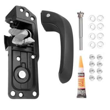 Imagem de Kit de maçaneta de porta interna dianteira/traseira lado esquerdo do motorista para Chevy Silverado Avalanche Suburban Tahoe Cadillac Escalade GMC Sierra Yukon 2007 2008 2009 2010 2011 2012 2013 2014 OEM # 20833606 80374