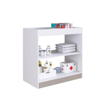 Imagem de Trocador De Fraldas Com Prateleiras Amore Meu Fofinho Branco