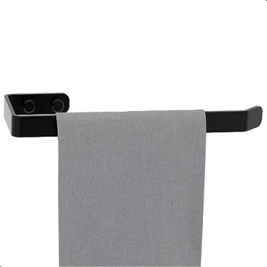 Imagem de Fassin Shop, Porta Toalha De Rosto De Banheiro Preto Fosco F.Plus